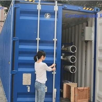 Containerized Borhole Well Salt Water Sea Water Treatment Plant Mobile Water