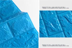 Wholesale Blue Colour EN71 3D Foam Wall Stickers Foam Panels 770×700mm from china suppliers