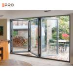 Aluminium Folding Patio Doors Tempered Glass Bi Fold Eu Certified