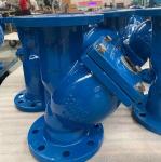 PN16 PN25 ductile cast iron Y type flanged strainers for pipelines