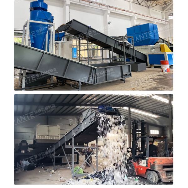 Heavy Duty Double Rotor Industrial Shredder for Textile Waste Cotton Cloth Fiber Recycling Production Line