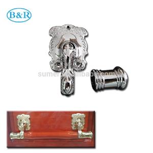 Wholesale H057 Australia Style Metal Coffin Handles Zamak Fix bar handles from china suppliers