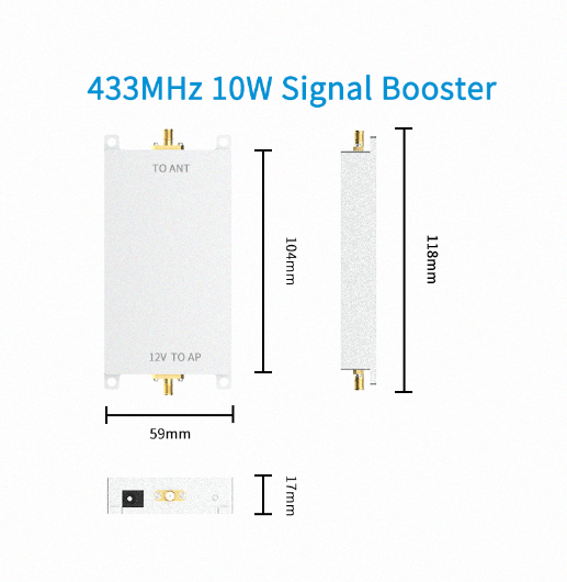 430-434MHz RF Amplifier Module With 40dBm Output Easy Installing