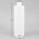 Customized 280ml 300ml Cylindrical Shampoo Pump Bottles