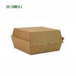 Single Tongue Eco Friendly Takeaway Packaging Recycled Kraft Paper 1600ml