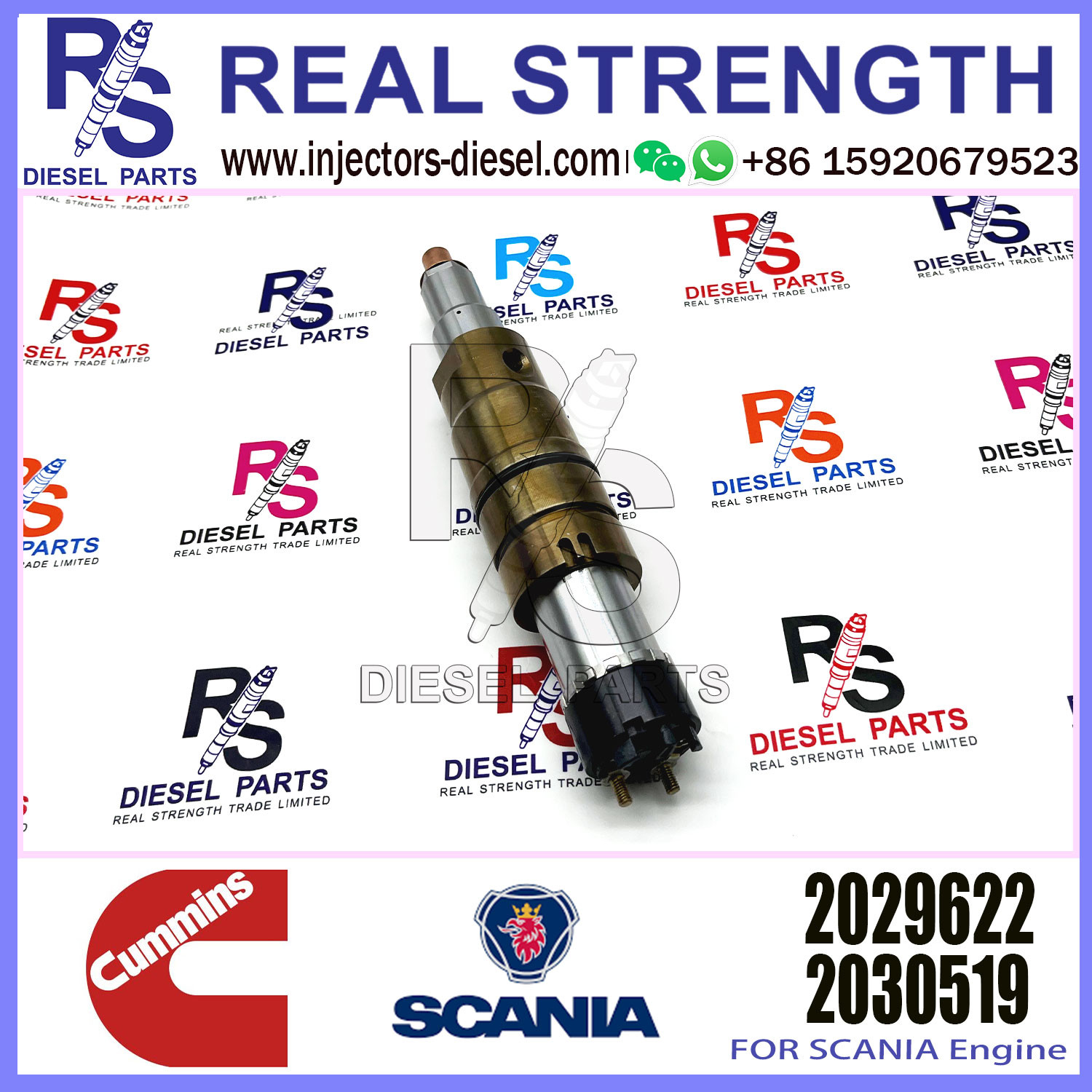 Diesel Common rail fuel injector 2029622 2030519 2057401 2031836 for SCANIA Excavator DC09 DC13 DC16