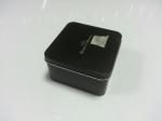 Empty Gift Tin With Black Color Printed ,Watch Packaging Box ,Looks Graceful And