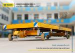 Flatbed Material Transfer Cart / Industrial Transfer Car Draw Bar Tow Mode