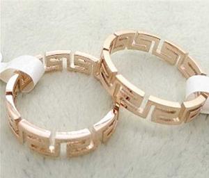 Wholesale 316L stainless steel ring with 14k rose color LRX38 from china suppliers