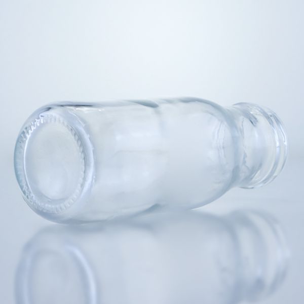 Glass Collar Stopper Cap 250ml 330ml Empty Round Bottle for Juice Tea Coffee Beverage