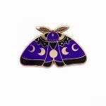 Butterfly Shape Hard Enamel Lapel Pins Customized Size For Collectible