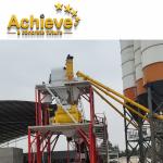 HZS90 Stationary Mini Mobile Concrete Batching Plant 178kw 4m