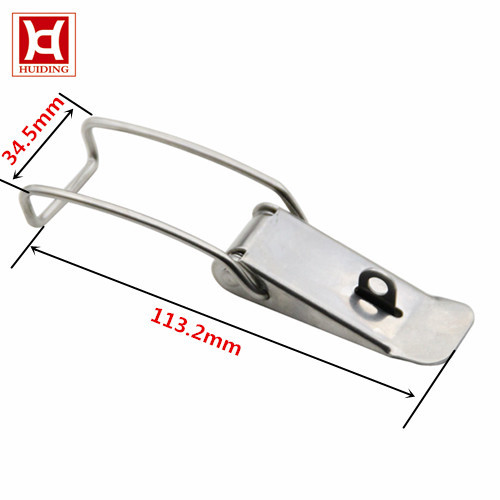 Self Locking Galvanized Spring Loaded Toggle Latch Shockproof With Keyhole