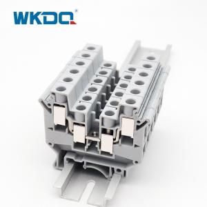 Wholesale JUDK 10 2 Level Screw Terminal Block Flameproofing PA66 Nylon Terminal Block from china suppliers
