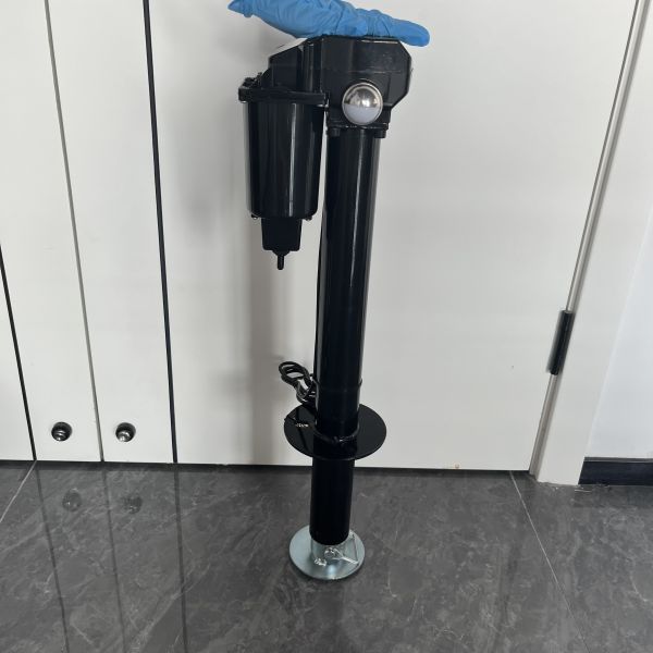 Black Electric Trailer Jacks with A Frame 3500LBS 24" Travel For RV, Trailers, Trucks