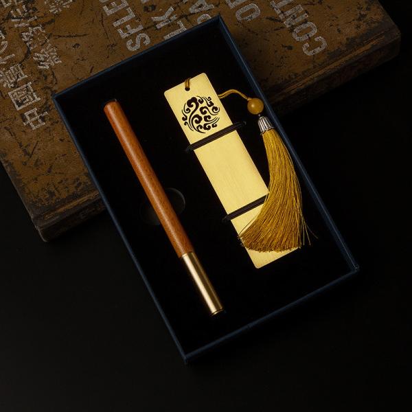Customized Business Stationery Set Propitious Cloud Bookmark Gift Box Signature