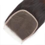 No Shedding 4x4 Lace Closure Straight High Grade 4x4 Silk Base Closure
