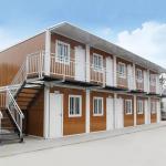 Fast Assembly Portable Living Homes with Steel Sandwich Panel and PVC Sliding