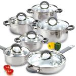 Wholesale Cookware Sets Multifunctional Cooking Soup Pot Milk Pot Set Kitchen 12
