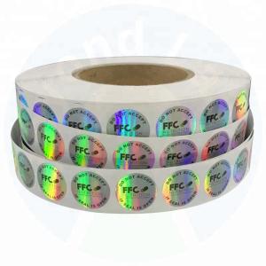 Holographic Cold Resistant Anti Counterfeit Label Support Customized Thickness