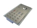 Optical Trackball Industrial Numeric Keypad USB Stainless Steel With 16 Keys