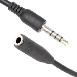 Wholesale Short 10cm 3.5mm Jack TRRS Male To 3.5mm Jack TRRS Female Stereo Aux Audio Extension Cable from china suppliers