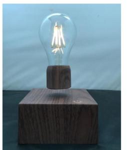 Wholesale wooden base wireless recharging magnetic floating levitation lamp light bulb from china suppliers