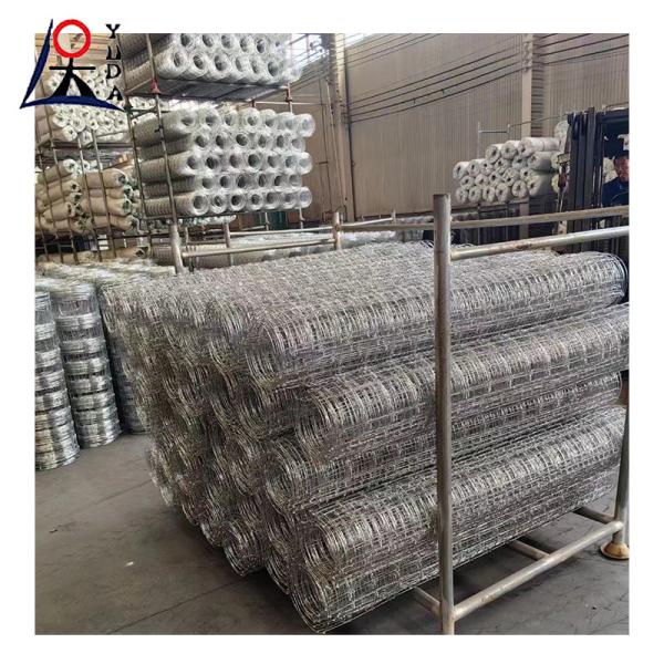 Grassland Mesh Galvanized Cattle Fence / Deer Fence High Tensile Field Fence 50m