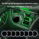 Aluminium Alloy Texture 15w Wireless Charger For Car Phone Holder With Hidden