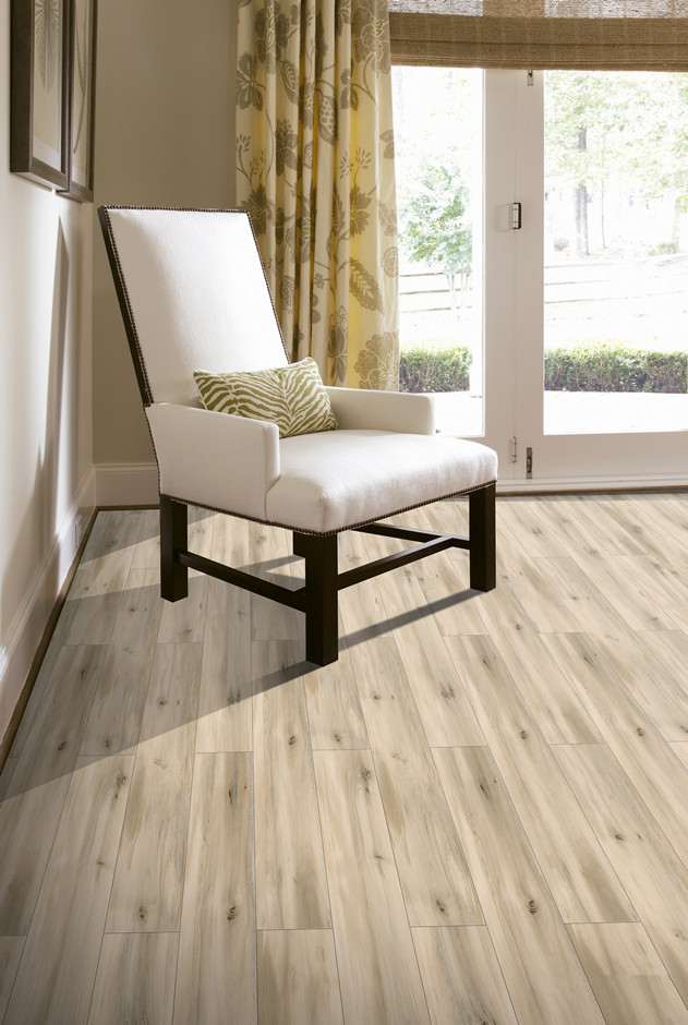 Eco Friendly Rigid Core SPC Zero Formaldehyde Stone Plastic Composite Cedar Pine Unilin Click GKBM DM-W40050