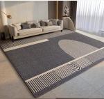 Light Luxury High Density Ring Velvet Pattern Carpets For Living Room Floor,