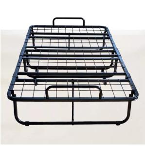 Wholesale Full size metal folding camp bed rollaway iron bed with mail packing Y and black from china suppliers
