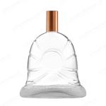 500ml 700ml 750ml Fishtail Shape Transparent Whiskey Gin Glass Bottle for