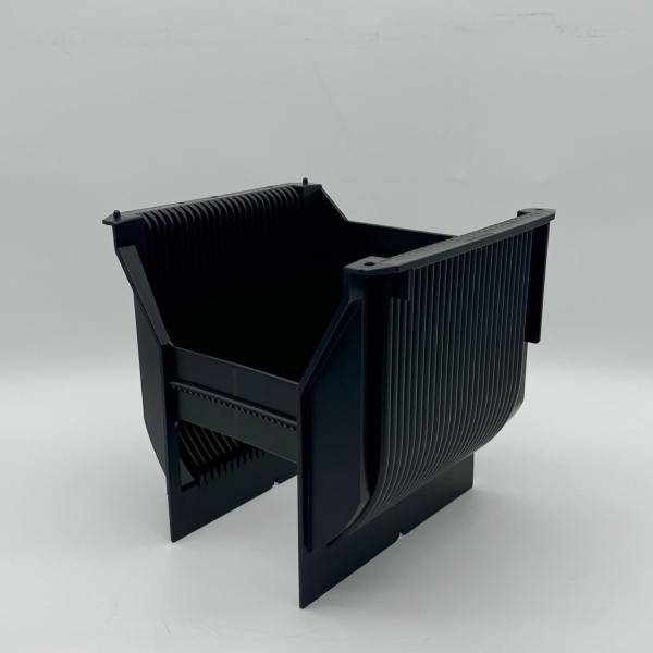 8 Inch Ultra Clean Wafer Cassette Box With 25 Capacity In Black ESD Protection