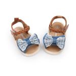New fashion Cotton and PU Anti-slip sole princess dress infant crib Baby girl