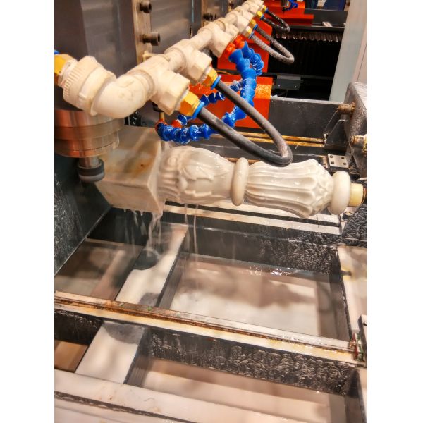 1325 Double Spindle Plane Stone Carving Machine With Two Rotary CNC Router