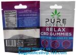 Custom Logo Printed Mylar Bag, Various Color Clear Window Bag, Zip lockk