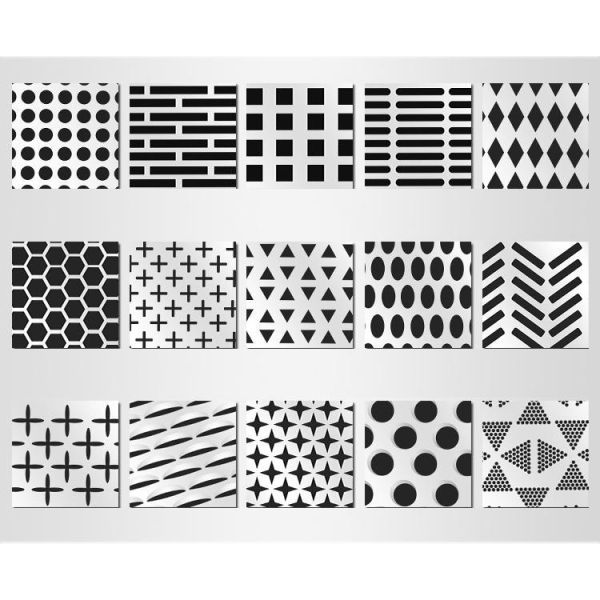 SUS 304 Decorative Metal Perforated SS Sheet Stainless Steel Perforated Mesh