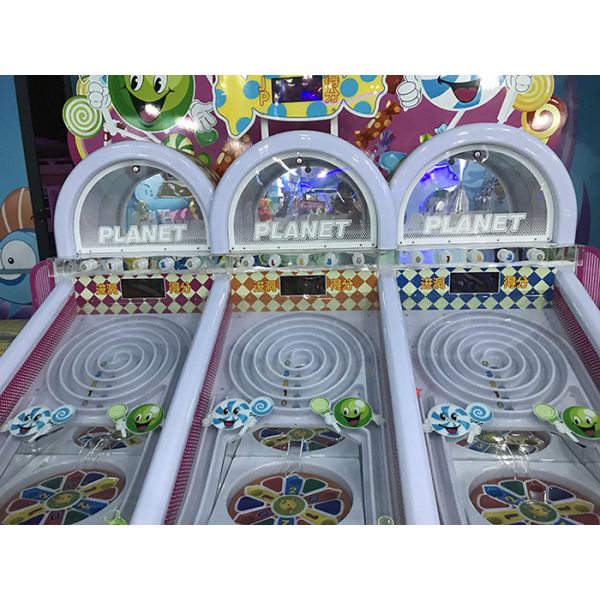 Indoor Coin Operated Amusement Machines , Redemption Arcade Games Colorful Lights