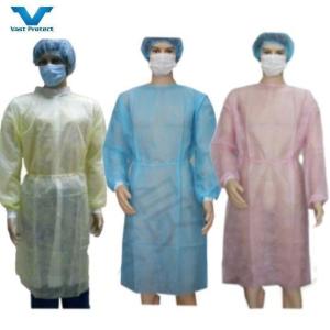 Wholesale Closure Ties at Back of Neck and Waist Adult Isolation Gown with AAMI Level1/2/3 from china suppliers
