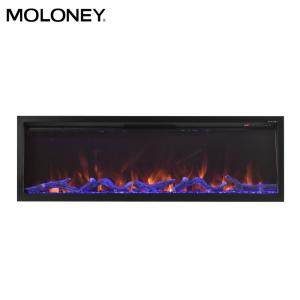Wholesale 47inch 1200mm Fully Recessed Electric Fireplace Remote Control DIY Log Stones from china suppliers