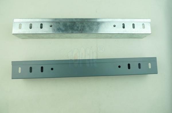 Stainless steel Pre-galvanized / Zinc Plated Electrical Cable Tray Perforated GI Cable Trunking