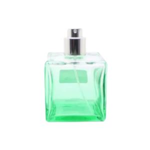 Wholesale Silver Spray Custom Glass Perfume Bottles , 100ml Glass Perfume Bottle Green Cap from china suppliers
