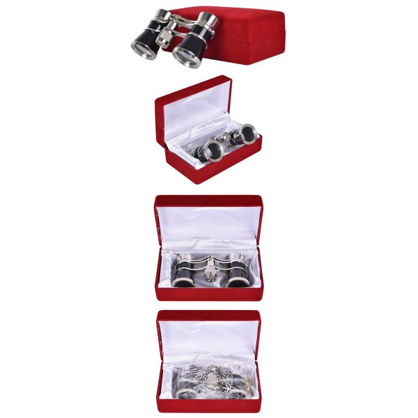 3x Magnification Noble Metal Mini Telescope Spotting Scope for Horse Racing 3x25