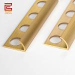 Decorative Antique Brass Profile Brushed Brass Tile Trim 10mm