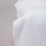 Plain Hemmed White Cotton Face Towel