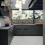 Full Joinery Solid Wood Design Shaker Kitchen Cabinets in Walnut Wood Color for