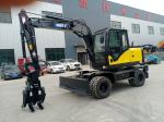 0.2-0.6cbm Bucket Wheel Crawler Loader 10-12rpm Grapple Clamp Orchards Municipal