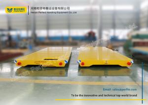 Wholesale No Power Rail Mounted Towed Pallet Transfer Carts , Cargo Rail Transfer Trolley from china suppliers