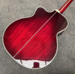 Custom 43 Inch Jumbo Gibson Style SJ200 Cutaway Solid KOA Wood Acoustic Guitar